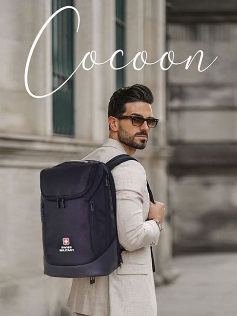 Swiss Military Black Backpack - 21 Ltrs-picture-38