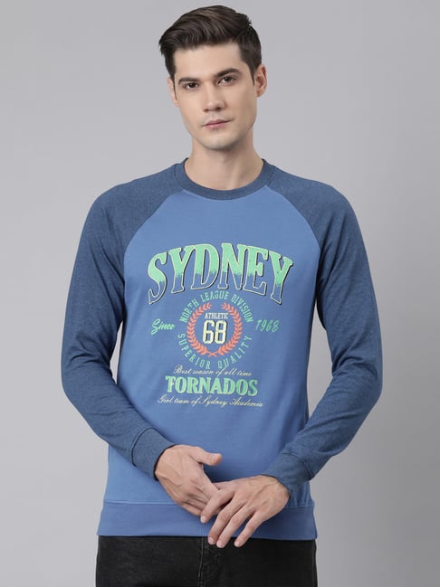 Dixcy Scott Originals Blue Regular Fit Graphic Print Sweatshirt-image-21