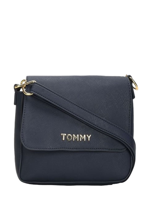 Tommy Hilfiger Navy Kendall Ii-Flap Xbody Saffiano Cross Body Bag