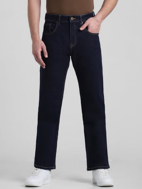 Jack Jones Dark Blue Denim Bootcut Jeans