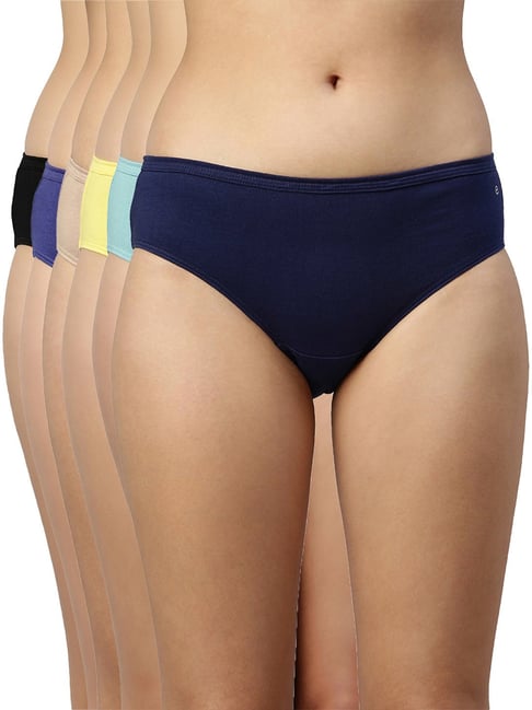 Enamor Multicolor Cotton Hipster Panty - Pack of 6-picture-13