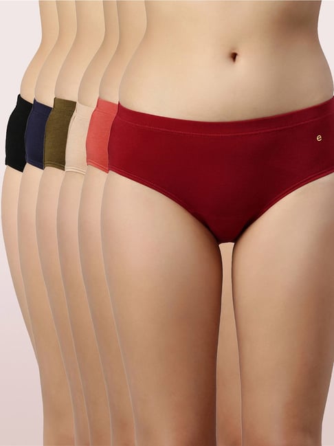Enamor Multicolor Hipster Panty - Pack of 6