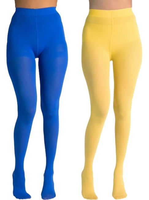 Blue and yellow tights best sale