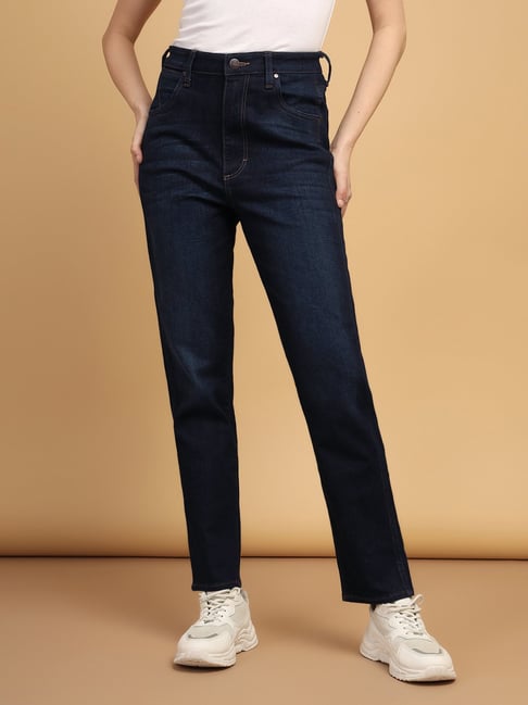 Wrangler Blue High Rise Slim Fit Jeans-picture-22