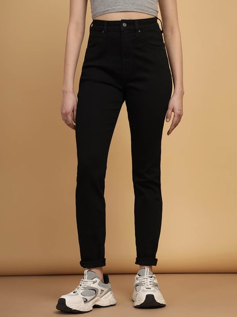 Wrangler Black High Rise Skinny Fit Jeans-picture-24