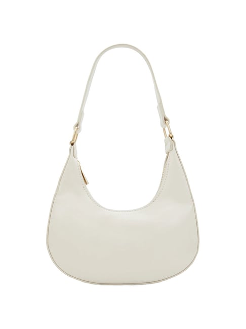 Call It Spring White Solid Medium Shoulder Handbag