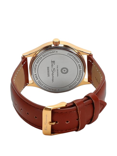 Ben Sherman Orologio Uomo BS032BSM – Analogico Al Quarzo, Cassa Grigia In Acciaio E Cinturino Nero - 6