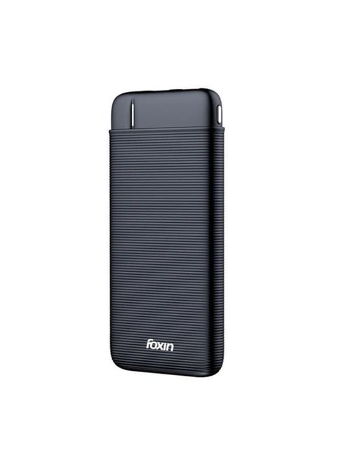 Foxin FPB 147 POLY 10000 mAh Powerbank with Input Micro plus Type C (Black)