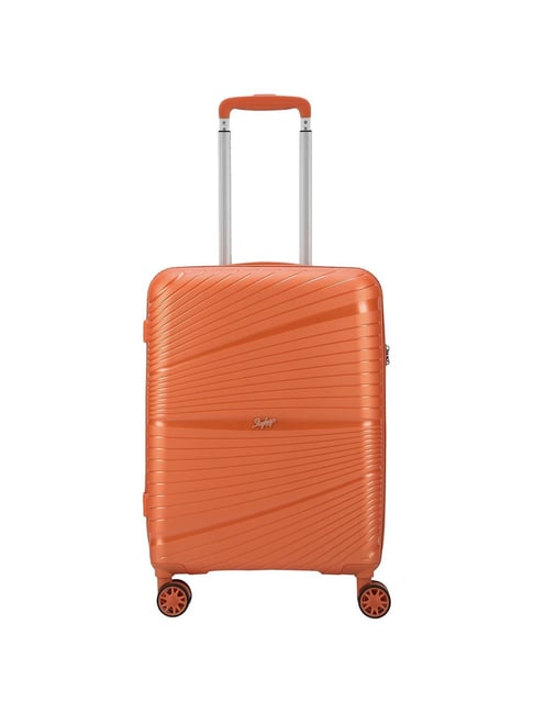 Skybags SKYLITE Orange Wheels Hard Cabin Trolley Bag 36