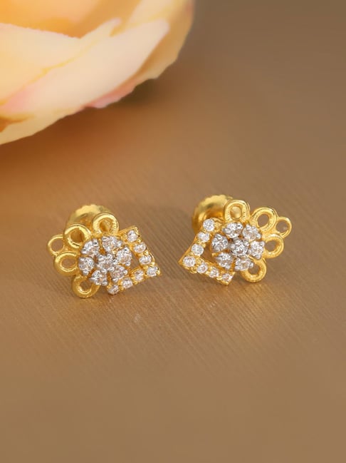 Yellow Gold Earrings For Women Buy Malabar Gold Diamonds 22k