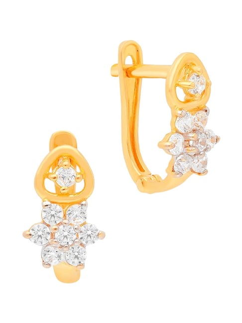 Malabar Gold Diamonds 22k Yellow Gold Clip-On Earrings for Women