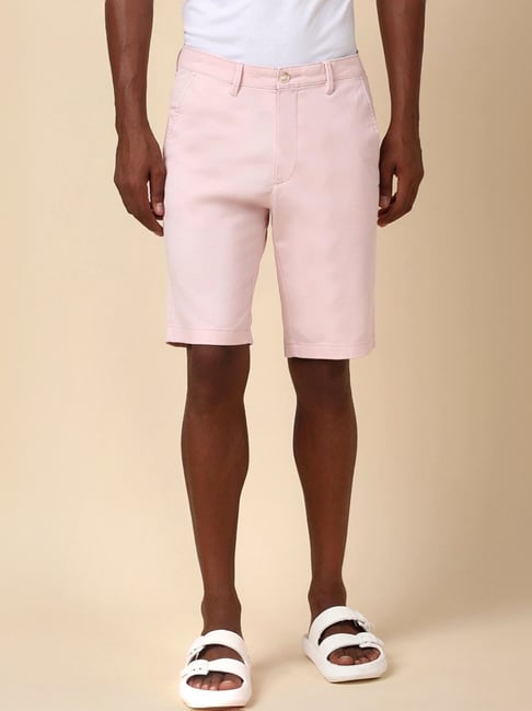 Allen Solly Pink Slim Fit Shorts-picture-20