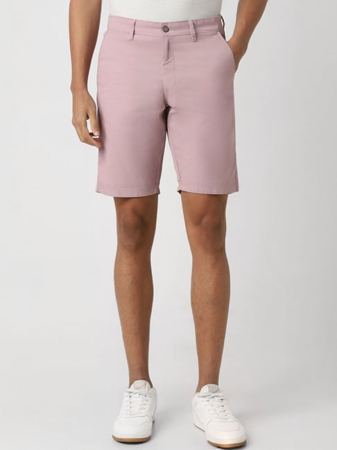 Van Heusen Pink Regular Fit Shorts-picture-37