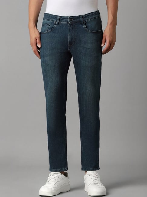 Louis Philippe Navy Slim Fit Jeans-picture-23