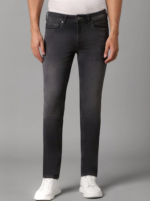 Louis Philippe Grey Slim Fit Jeans-picture-18