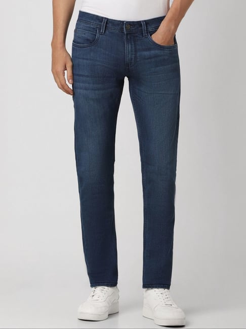 Peter England Navy Skinny Fit Jeans-picture-11