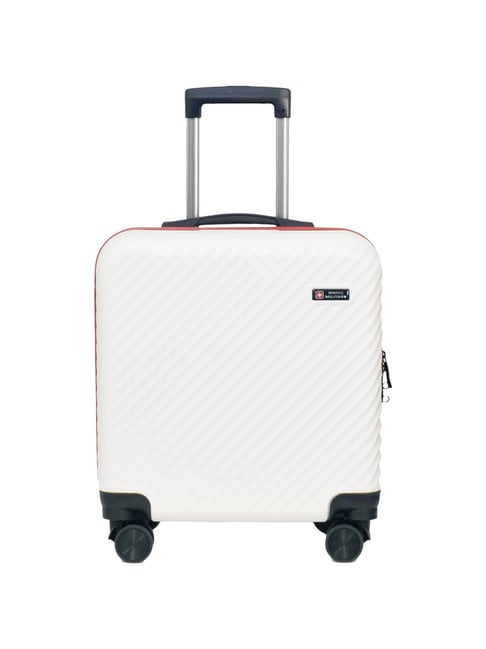 Swiss Military White Wheels Small Carry-On Luggage