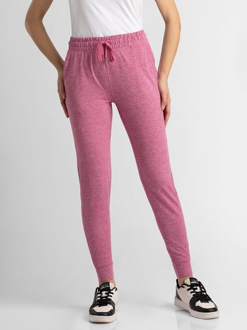 Van Heusen Pink Polyester Textured Mid Rise Joggers-picture-27