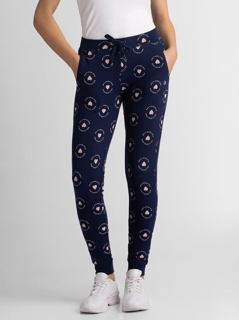 Van Heusen Navy Printed Mid Rise Joggers-picture-41