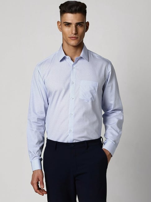 Van Heusen Blue Regular Fit Printed Shirt-picture-43