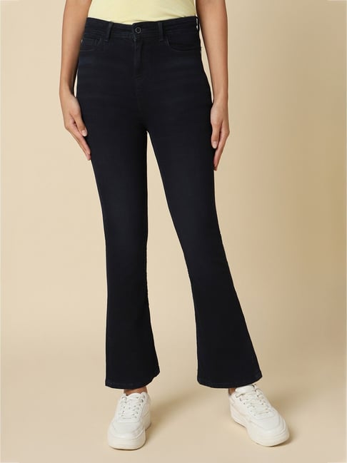 Allen Solly Dark Blue Cotton Regular Fit Mid Rise Jeans-picture-19