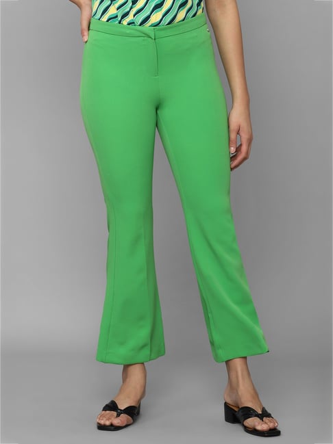 Allen Solly Green Regular Fit Mid Rise Trousers-picture-28