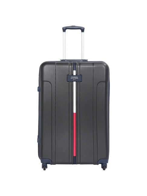 TOMMY HILFIGER Wyoming Black 4 Wheels Large Hard Cabin Trolley Bag 75 cm-image-24