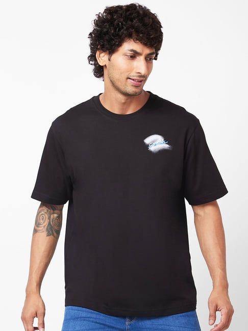 Spykar black t shirt online