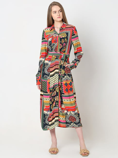 Multicolor shirt dress hotsell