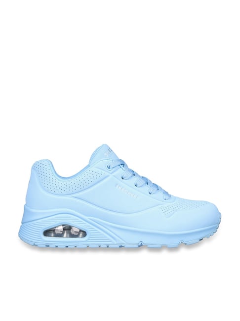 Cooled Memory Foam Skechers Womens Blue Sneakers Skechers Slip Ins