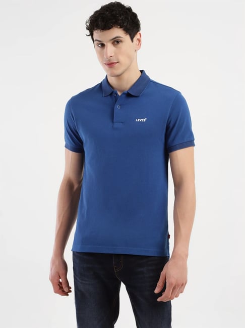 Levi's Blue Regular Fit Polo T-Shirt