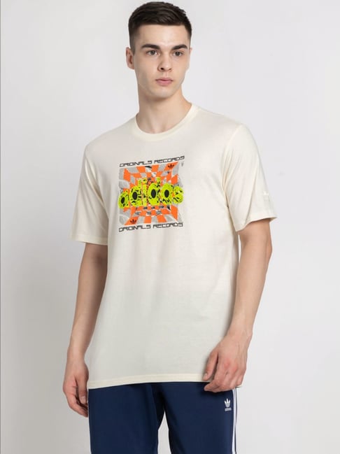 Adidas Originals White Regular Fit Printed T-Shirt-picture-18