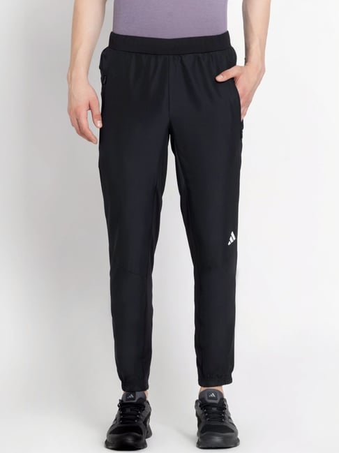 Adidas Black Regular Fit Printed Sports Joggers-picture-18