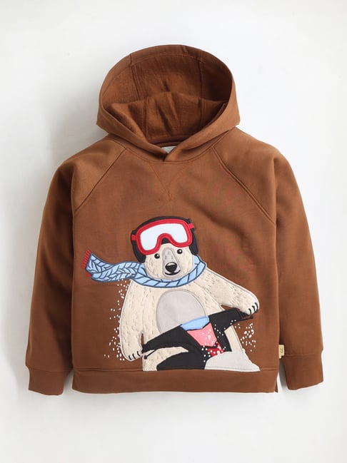 Santa Bear Tan Hoodie Santa Bear Tan Hoodie