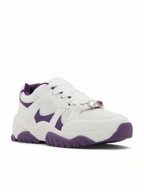 Call It Spring Women's Jaydee White Purple Sneakers