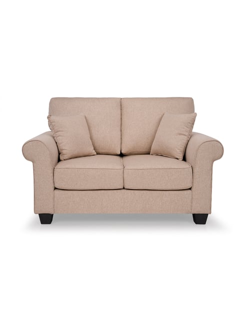 Durian Pure Presley Pecan Beige Fabric 2 Seater Sofa-picture-25