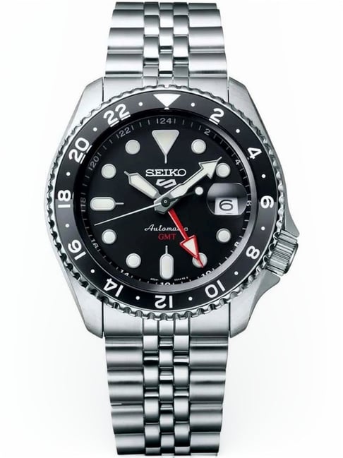 Seiko SSK001K1 SKX Sports Style 'Black Grape' GMT Re-Interpretation Watch for Men