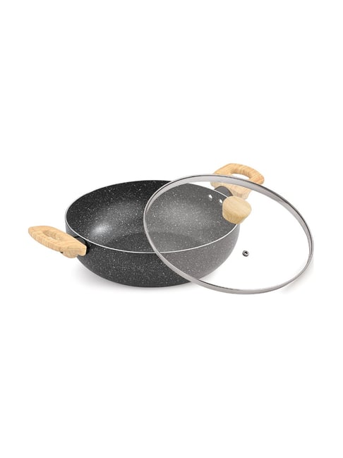 Bergner Earth Black Aluminium 20 cm Non-Stick Kadhai (2.3 L)-picture-31