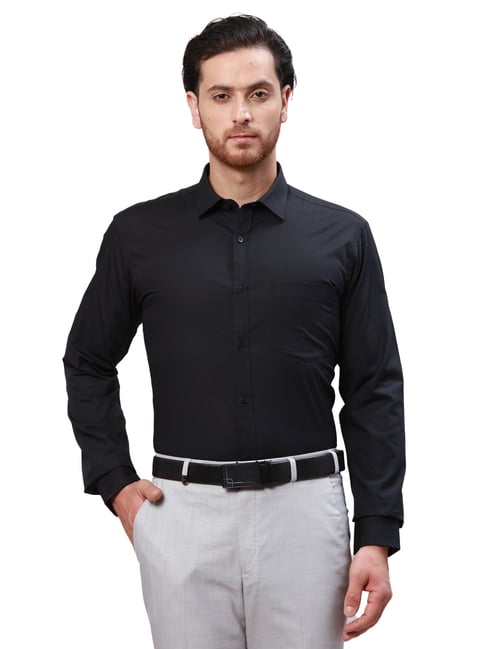 Park Avenue Black Slim Fit Shirt-picture-30