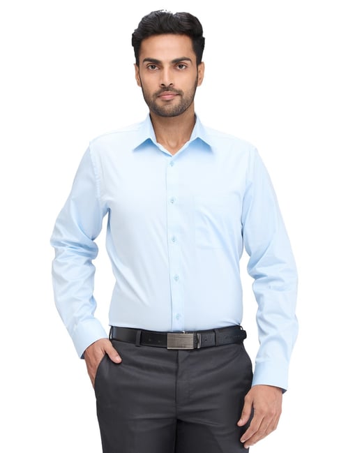 Raymond Blue Slim Fit Shirt-picture-17