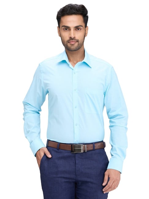 Raymond Blue Slim Fit Shirt-picture-15