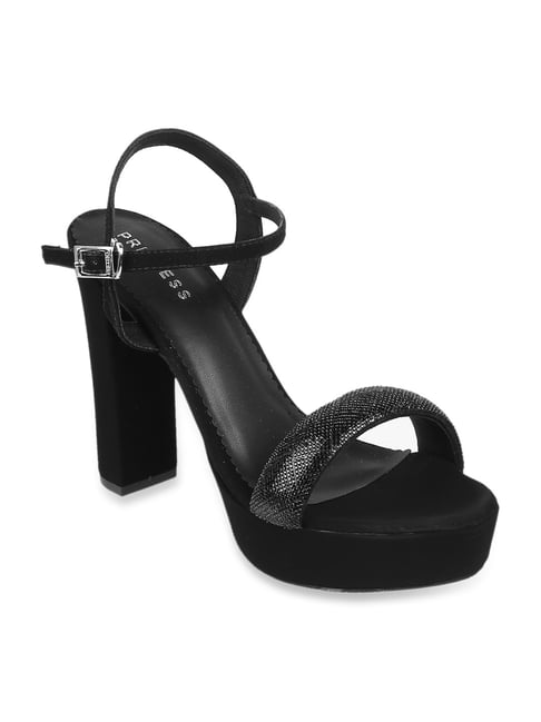Princess by Metro Women's Black Ankle Strap Sandals-picture-31
