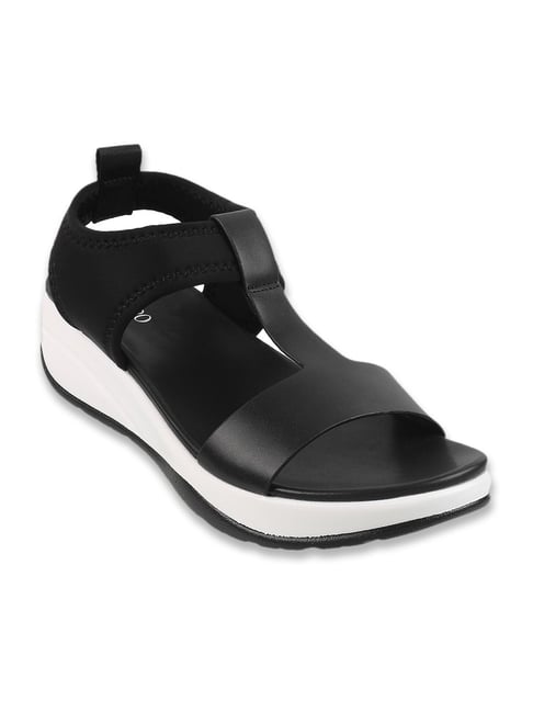 Metro Women's Black Ankle Strap Wedges-picture-39
