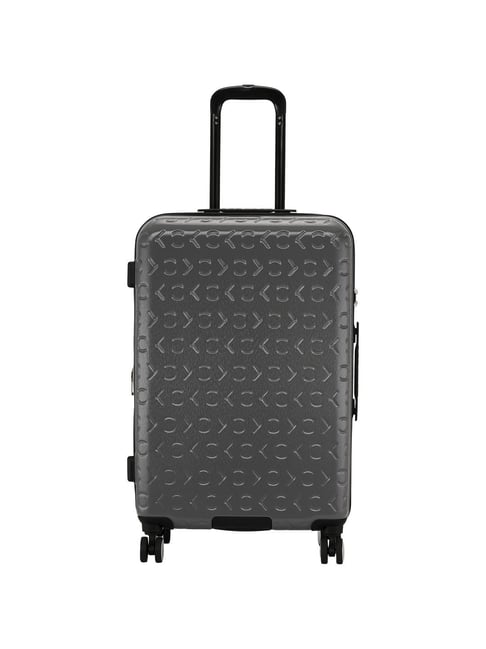 CALVIN KLEIN FLY CONTROL Grey 8 wheels Medium Hard Cabin Trolley Bag-picture-24