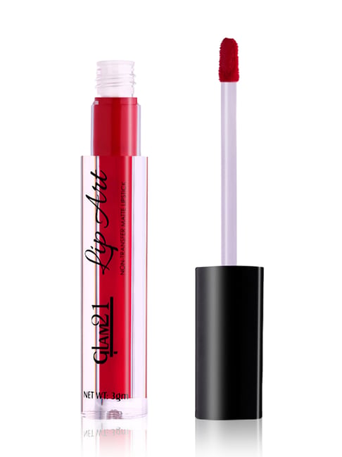 Glam21 Lip Art Non-Transfer Matte Liquid Lipstick 03 Red Haute - 3 gm-image-6