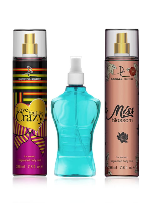 Dorall Collection Love You Like Crazy, Blue Safe & Miss Blossom Body Mist - Pack of 3-image-12