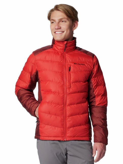 Columbia Sail Red Regular Fit Colour Block Sports Jacket-picture-15