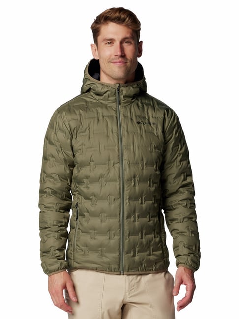 Columbia Stone Green Regular Fit Quilted Sports Hoodie-picture-20