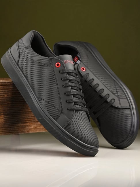 Spykar Men's ADONIS Black Casual Sneakers-picture-23
