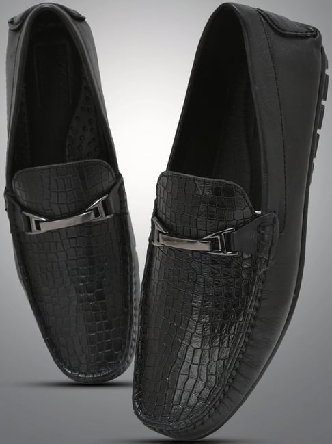 Woodland Men's Black Formal Loafers